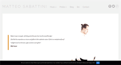Desktop Screenshot of matteosabattini.com